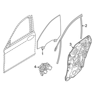 BMW OE - Front Door - Glass & Hardware