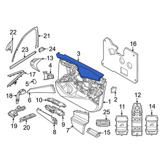 BMW OE - Front Left Door Trim Molding