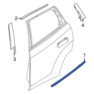 BMW OE - Rear Left Door Molding
