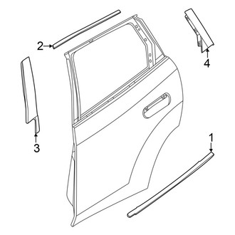 BMW OE - Rear Door - Exterior Trim