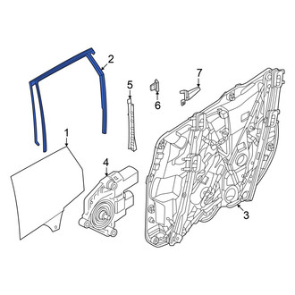 BMW OE - Rear Left Window Channel