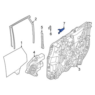 BMW OE - Rear Left Door Glass Seal
