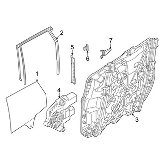 BMW OE - Rear Door - Glass & Hardware