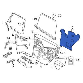 BMW OE - Rear Left Door Panel Insulation