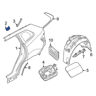 BMW OE - Left Body C-Pillar Reinforcement