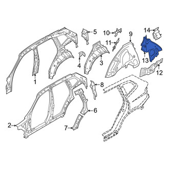 BMW OE - Rear Left Upper Quarter Panel Extension