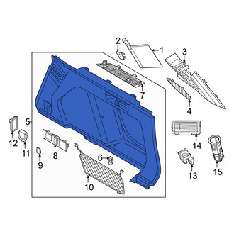 BMW OE - Rear Left Interior Quarter Panel Trim Panel