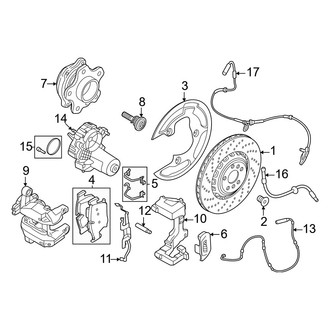 BMW OE - Rear Suspension - Brake Components (M50 xDrive)