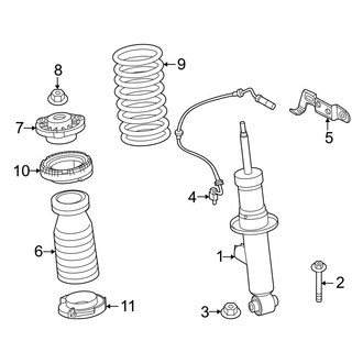 BMW OE - Rear Suspension - Struts & Components (With Adaptive Suspension), (M50 xDrive)