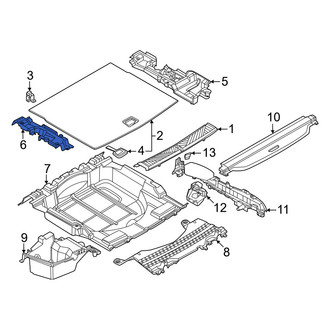 BMW OE - Rear Left Trunk Floor Storage Box