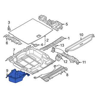 BMW OE - Rear Upper Trunk Floor Storage Box