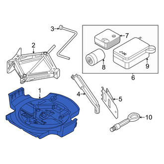 BMW OE - Rear Lower Trunk Floor Storage Box