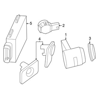 BMW OE - Rear Bumper - Electrical Components