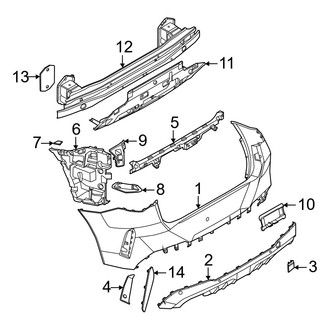 BMW OE - Rear Bumper - Bumper & Components