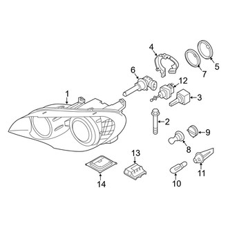 BMW OE - Front Lamps - Headlamp Components