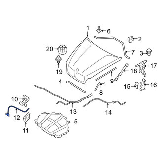 BMW OE - Front Hood Release Cable