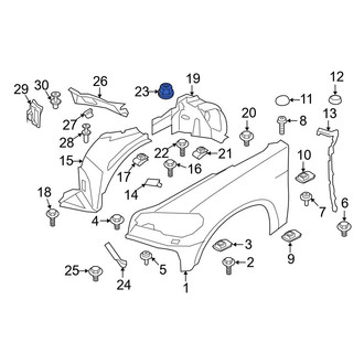 BMW OE - Rear Fender Liner Nut