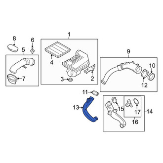 BMW OE - Lower Engine Air Intake Hose