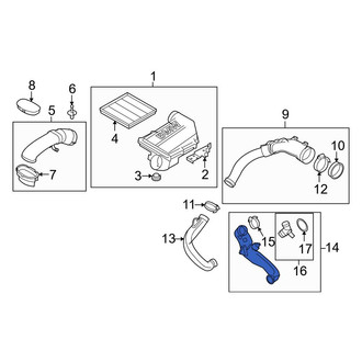 BMW OE - Inner Engine Air Intake Hose
