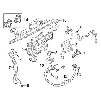 BMW OE - Turbocharger Oil Line O-Ring