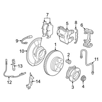BMW OE - Front Suspension - Brake Components