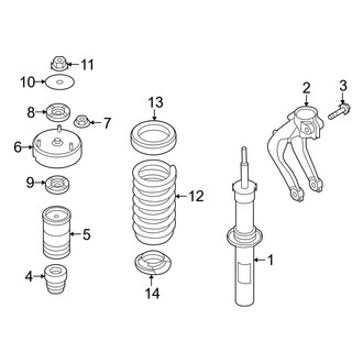 BMW OE - Front Suspension - Struts & Components (W/O Adaptive Drive), (xDrive35i / xDrive50i)