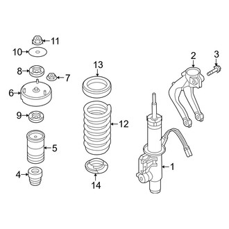 BMW OE - Front Suspension - Struts & Components (With Adaptive Drive)