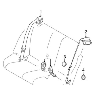 BMW OE - Restraint Systems - Rear Seat Belts (Gas)