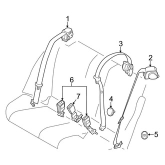 BMW OE - Restraint Systems - Rear Seat Belts