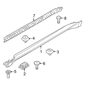 BMW OE - Pillars, Rocker & Floor - Exterior Trim (W/O Step Pad), (xDrive35i / xDrive50i)
