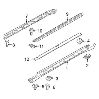 BMW OE - Pillars, Rocker & Floor - Exterior Trim (With Step Pad), (xDrive35i / xDrive50i)