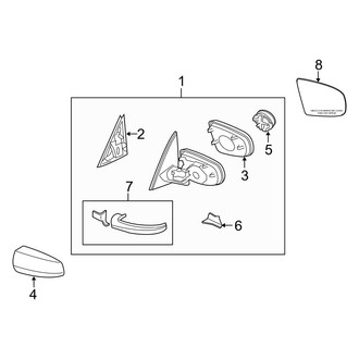 BMW OE - Front Door - Outside Mirrors (xDrive35i / xDrive50i)