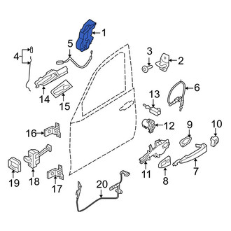 BMW OE - Front Left Door Latch Assembly
