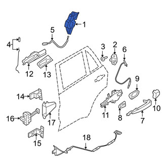 BMW OE - Front Left Door Latch Assembly