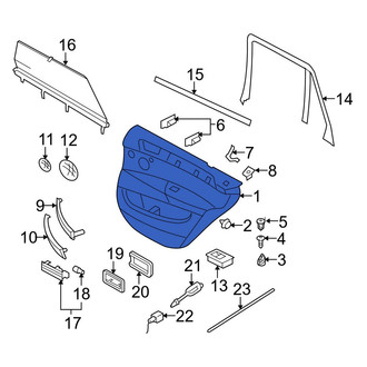 BMW OE - Rear Left Inner Door Interior Trim Panel