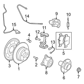 BMW OE - Rear Suspension - Brake Components (M)