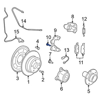 BMW OE - Disc Brake Caliper Anchor Plate Bolt