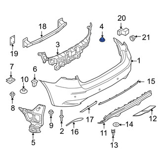 BMW OE - Rear Bumper Cover Nut