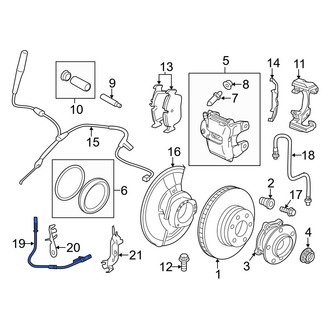 BMW OE - Front ABS Wheel Speed Sensor