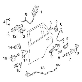 BMW OE - Rear Door - Lock & Hardware (FULL HYBRID EV-GAS (FHEV))