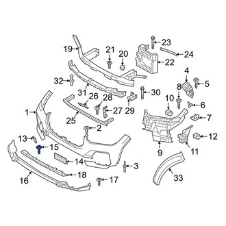 BMW OE - License Plate Bracket Screw