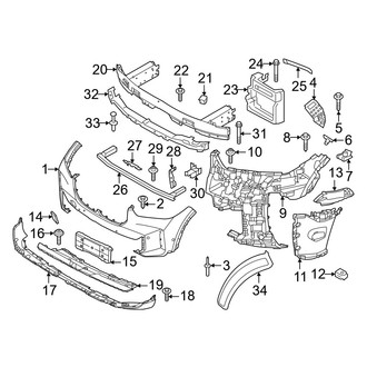 BMW OE - Front Bumper & Grille - Bumper & Components (W/O M Type), (sDrive40i / xDrive40i / xDrive50e)
