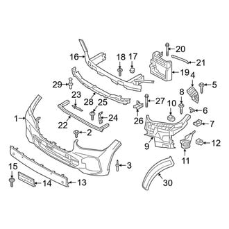 BMW OE - Front Bumper & Grille - Bumper & Components (M50i / sDrive40i / xDrive40i / xDrive50i)
