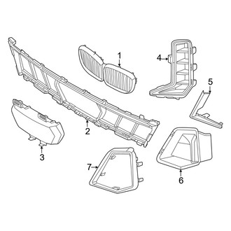 BMW OE - Front Bumper & Grille - Grille & Components (M60i)