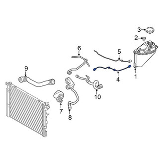 BMW OE - Inner Engine Coolant Overflow Hose