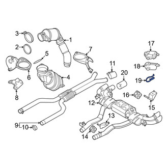 BMW OE - Exhaust Control Valve Actuator Clip