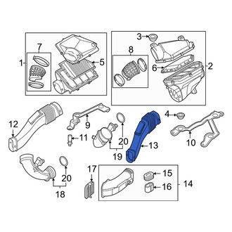 BMW OE - Left Engine Air Intake Resonator