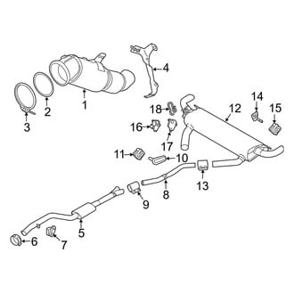 BMW OE - Exhaust System (With M Sport Exhaust), (sDrive40i / xDrive40i)