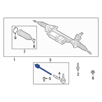 BMW OE - Front Right Steering Tie Rod Assembly
