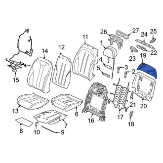 BMW OE - Front Left Upper Seat Back Panel